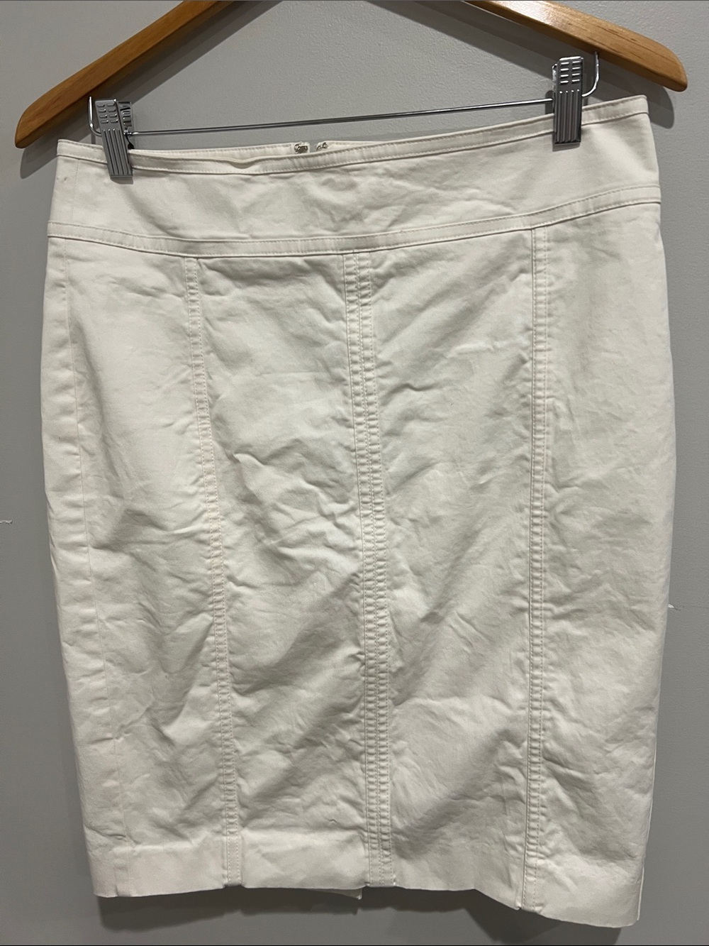 Ann Taylor  Astor White Pencil Skirt womens 8